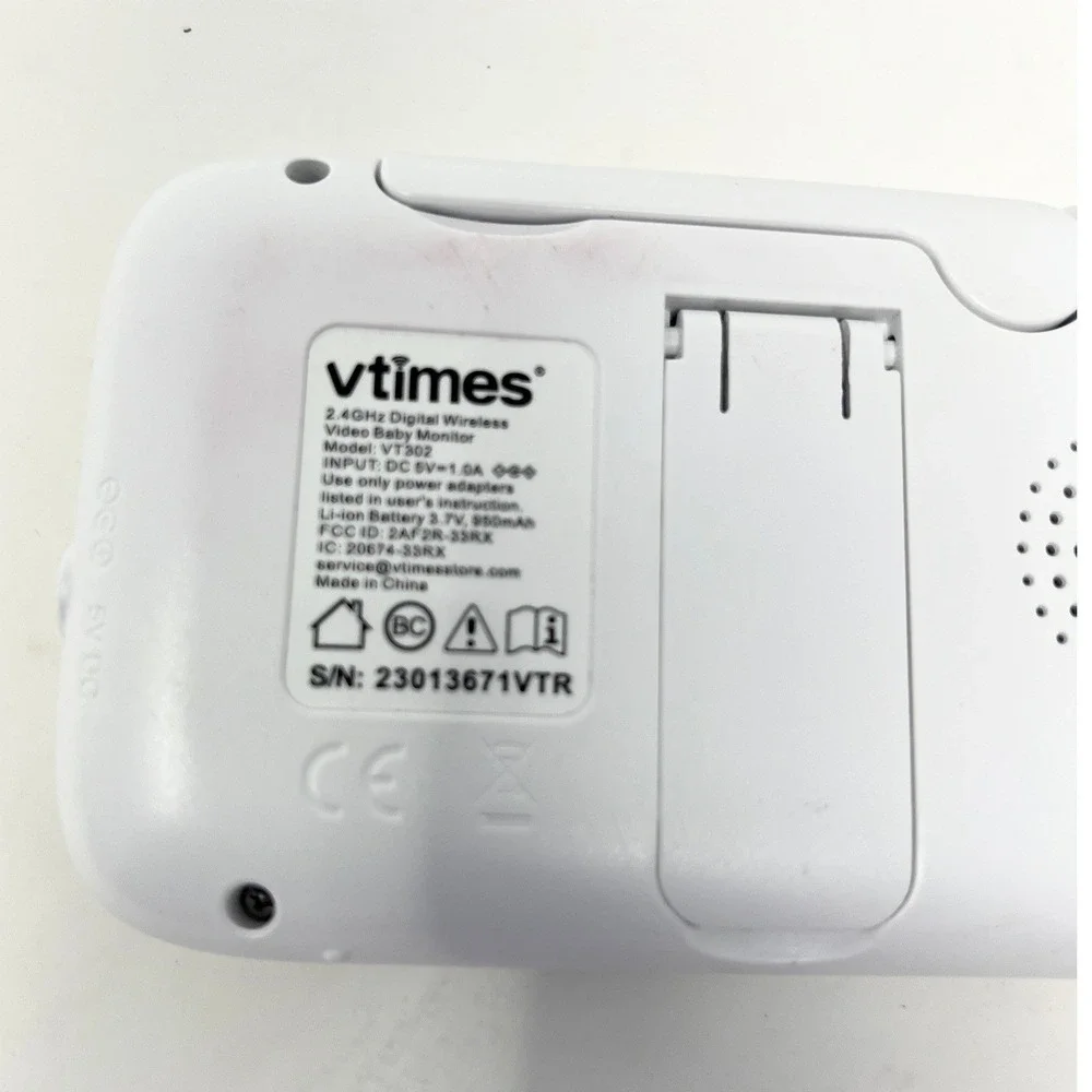 VTimes‎ VT302 Baby Monitor Screen ONLY Parent Unit Receiver Untested Replacement